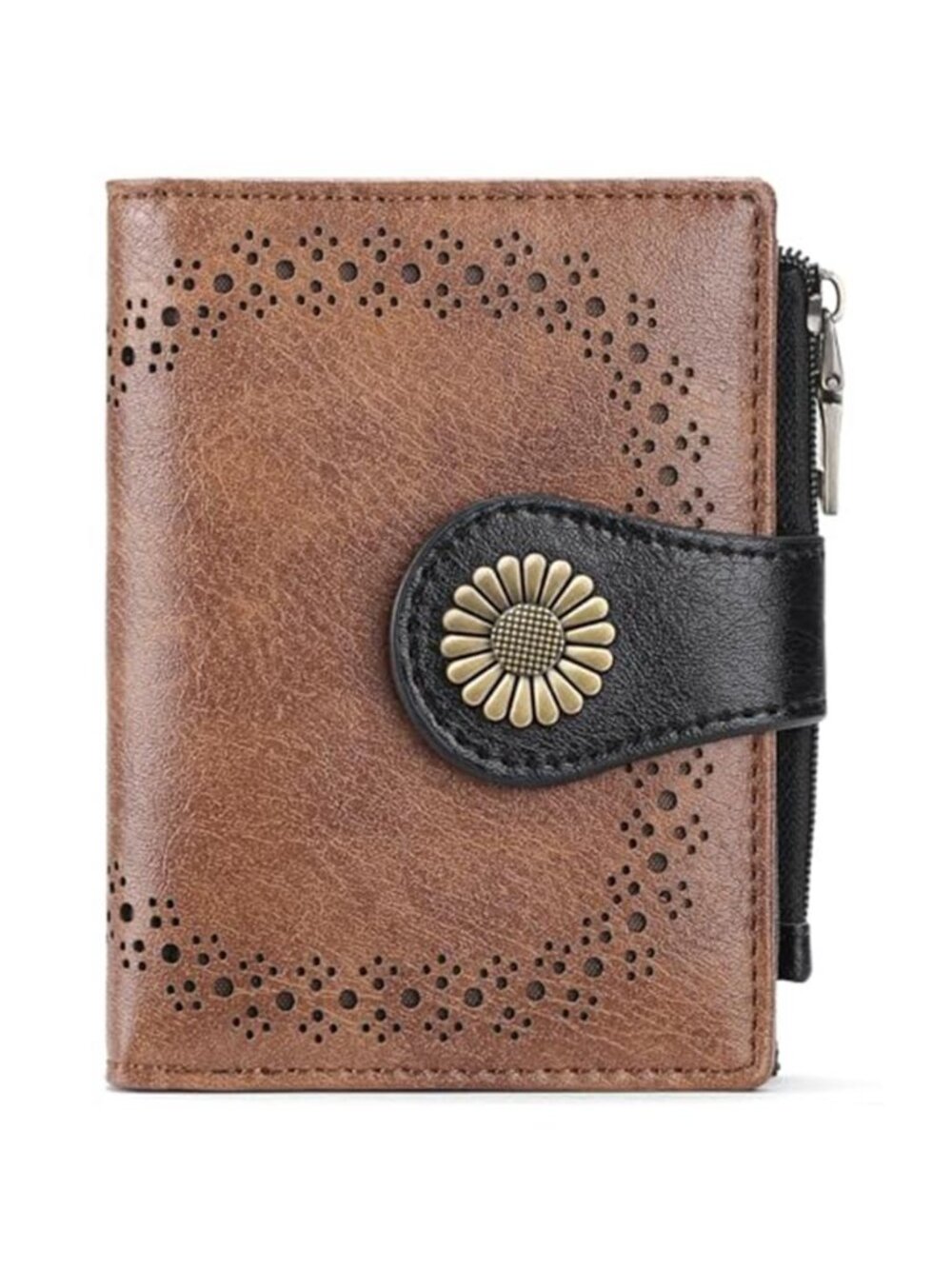 Small Wallet for Women Bifold RFID Blocking Leather Card Holder